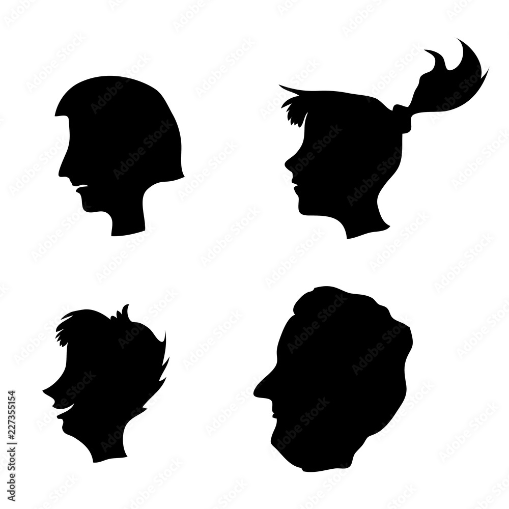 vector black heads vector black heads