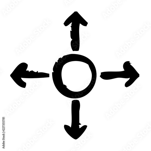 Directions Startup Business Office Company vector icon