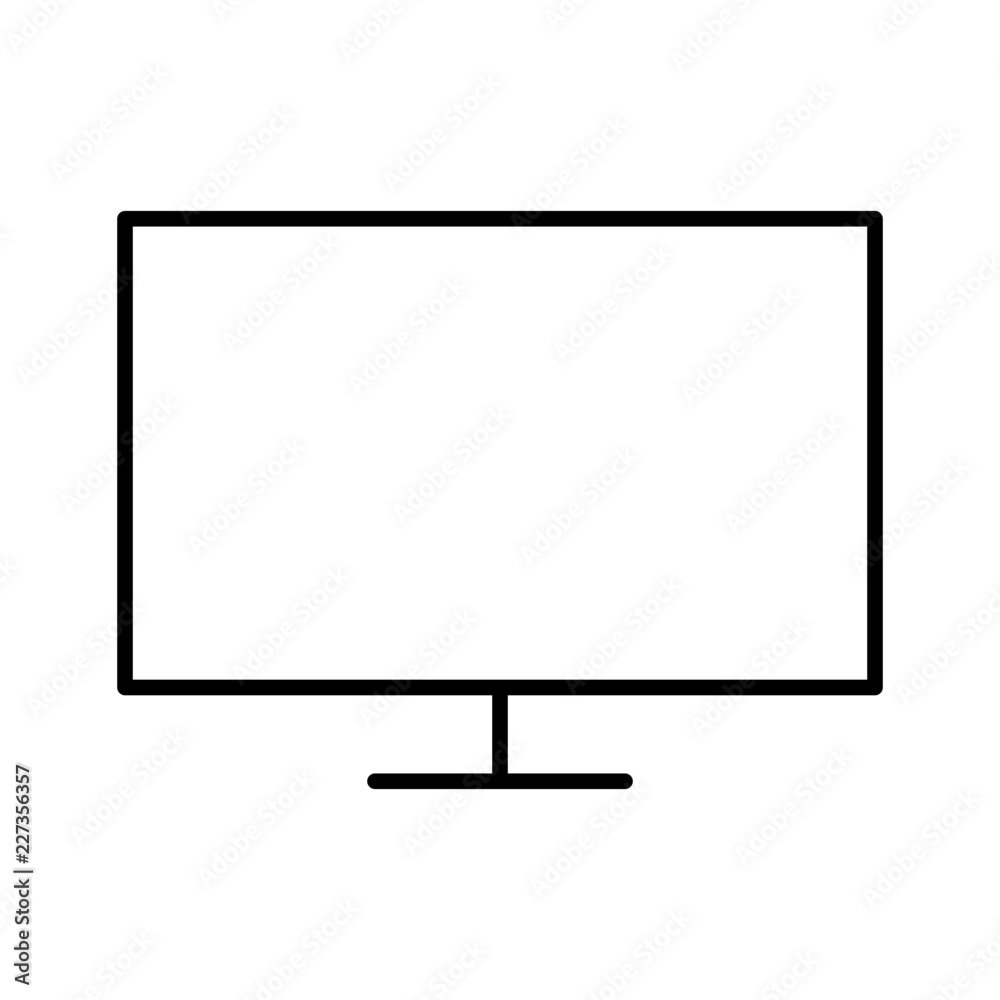 Display Broadcast News Television Newscast vector icon Display Broadcast News Television Newscast vector icon