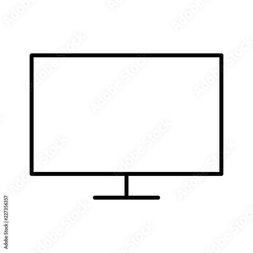 Display Broadcast News Television Newscast vector icon