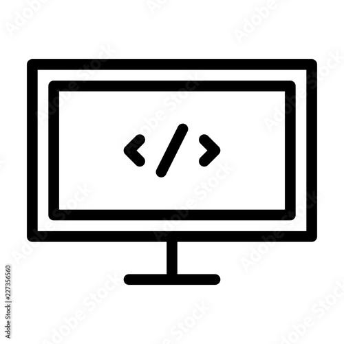 Coding Education Science School Physics vector icon
