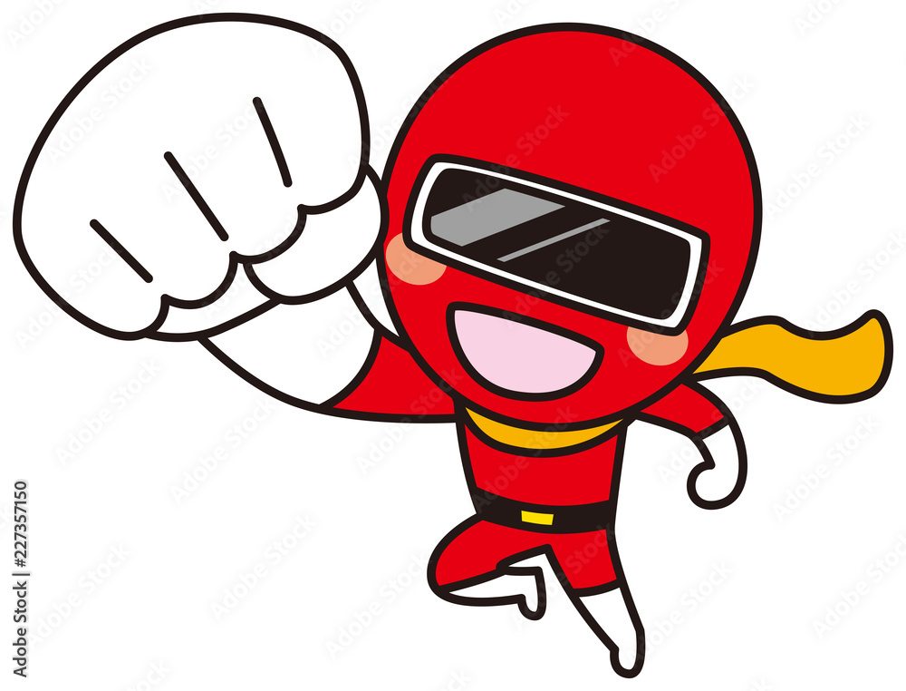 Obraz premium 戦隊ヒーロー レッド