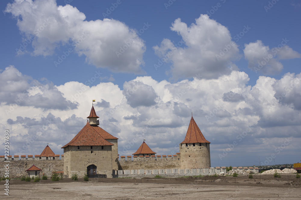 Bender fortress. An architectural monument of Eastern Europe. The Ottoman citadel. Improvement and reconstruction of the historical monument.
