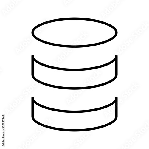 Database Computer Table Software Memory vector icon