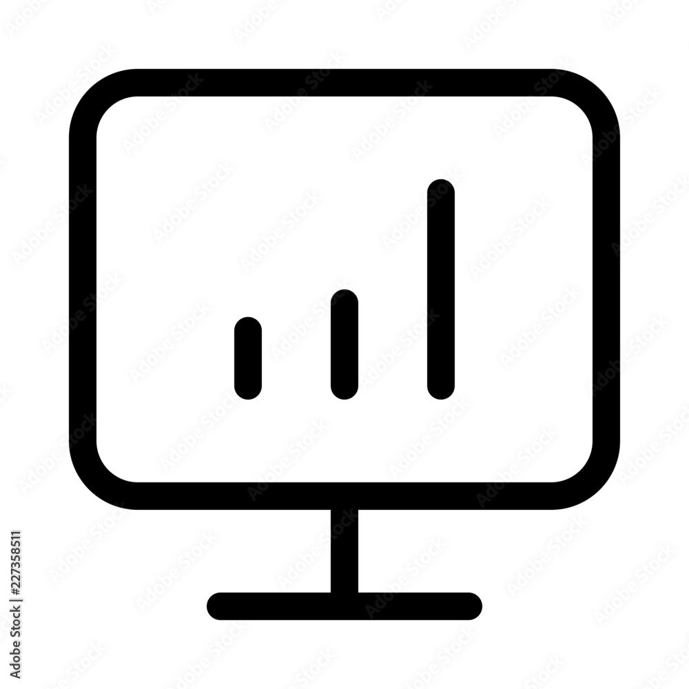 Display Bar Chart Commerce Market Shop Supermarket vector icon Display Bar Chart Commerce Market Shop Supermarket vector icon