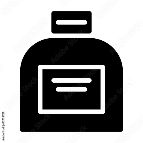 Cream Jar Hairdresser Barber Coiffeur Haircutter vector icon