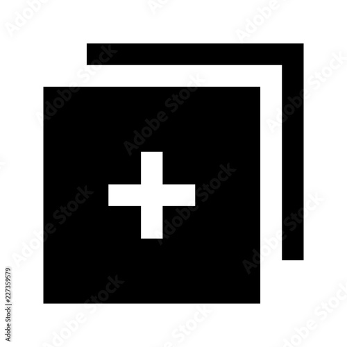 Copy Slides Layer Add Interface Gui Web vector icon