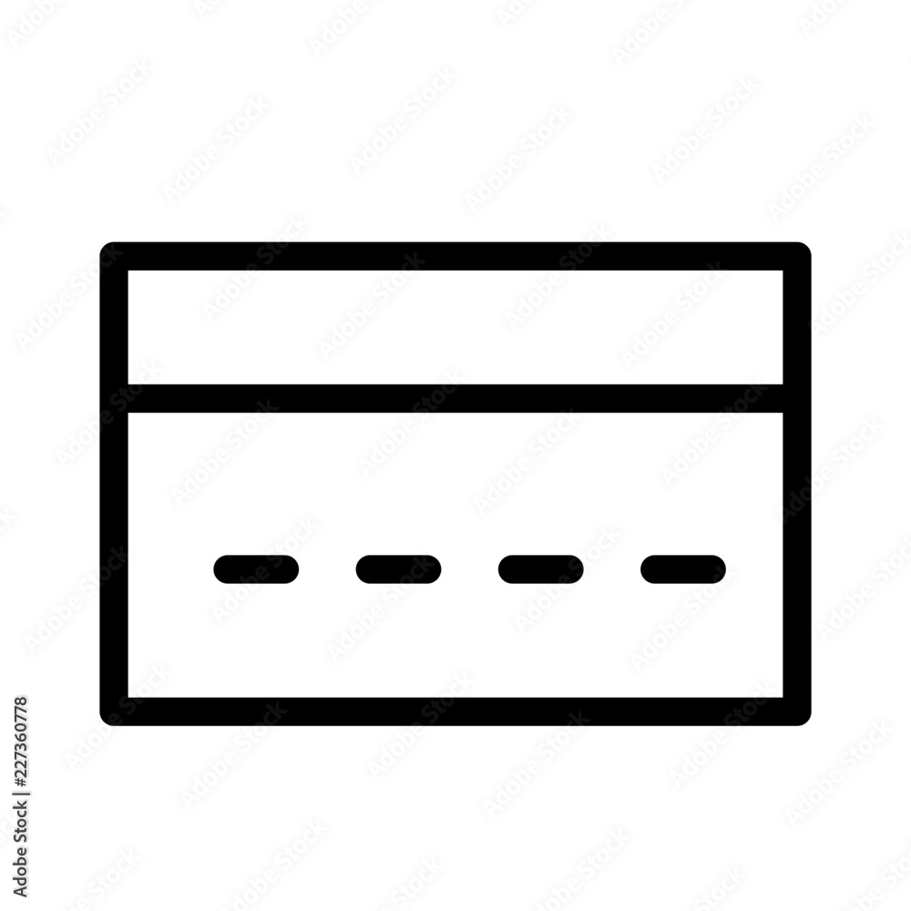 Credit Card Number Commerce Shop Interface UI UX Software App vector icon Credit Card Number Commerce Shop Interface UI UX Software App vector icon
