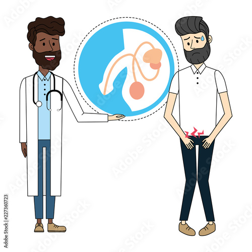 Doctor with patient