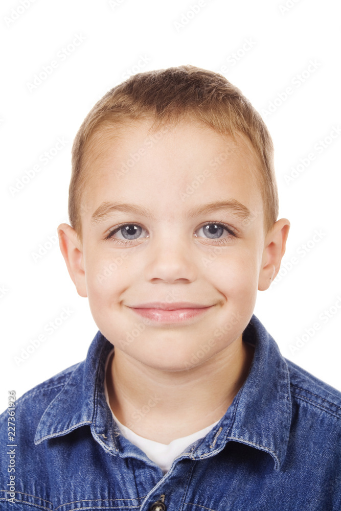 portrait of a boy isolated on white portrait of a boy isolated on white