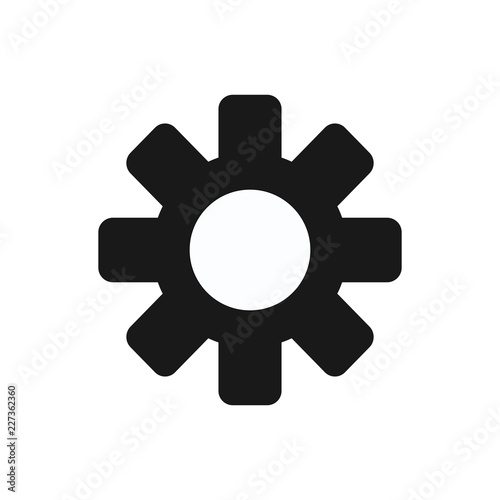 Settings icon with additional gears icon, vector illustration.