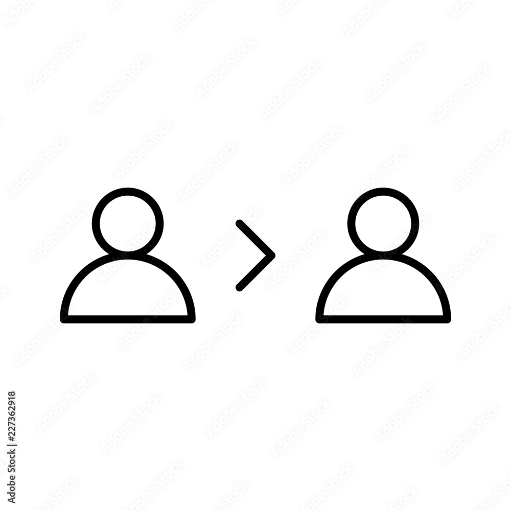 Delegation Organigram Structure Diagram Dialog vector icon Delegation Organigram Structure Diagram Dialog vector icon
