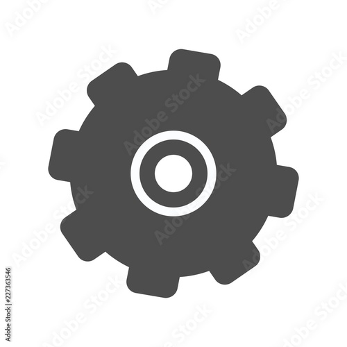 Settings icon with additional gears icon, vector illustration.