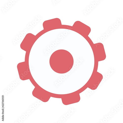 Settings icon with additional gears icon, vector illustration.