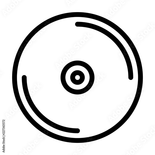 Compact Disc Music Sound Song Melody Tune vector icon