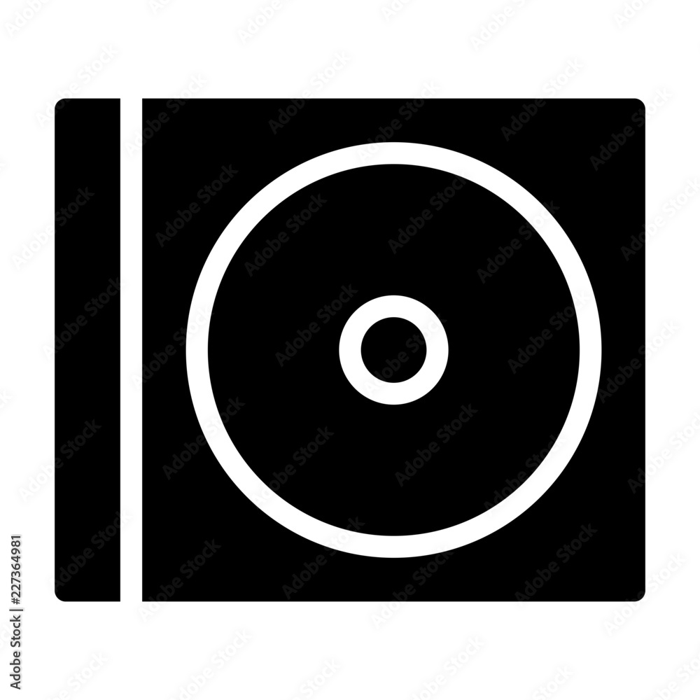 Compact Disc Case Music Sound Song Melody Tune vector icon Compact Disc Case Music Sound Song Melody Tune vector icon