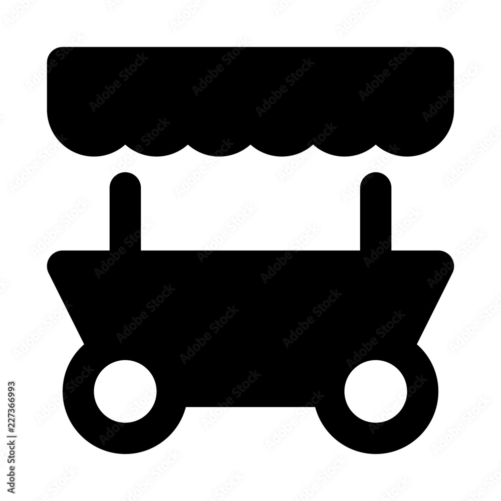 Food Stand City Town Map Locations vector icon Food Stand City Town Map Locations vector icon
