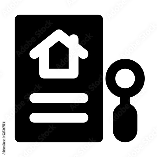 Expose Proof Informations Build Real Site Estate Building Holdings vector icon