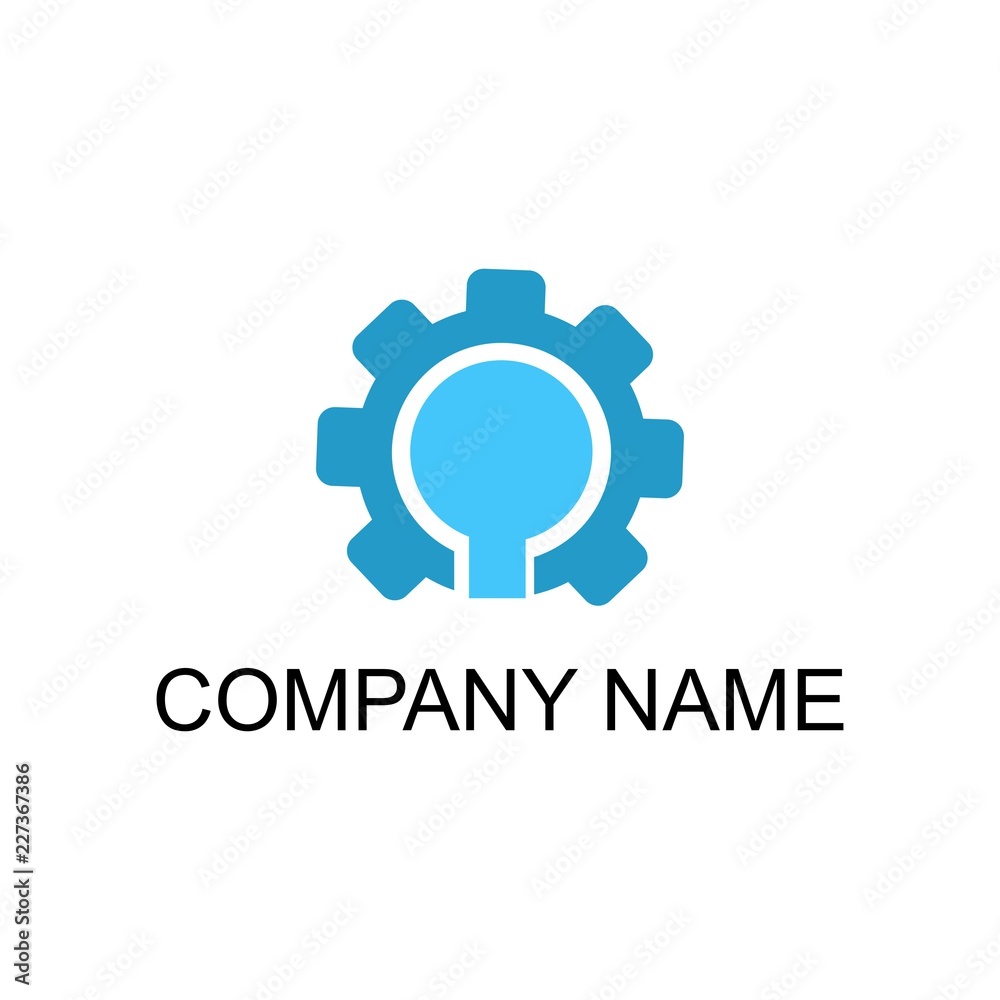 Cogwheel and development logo template Cogwheel and development logo template