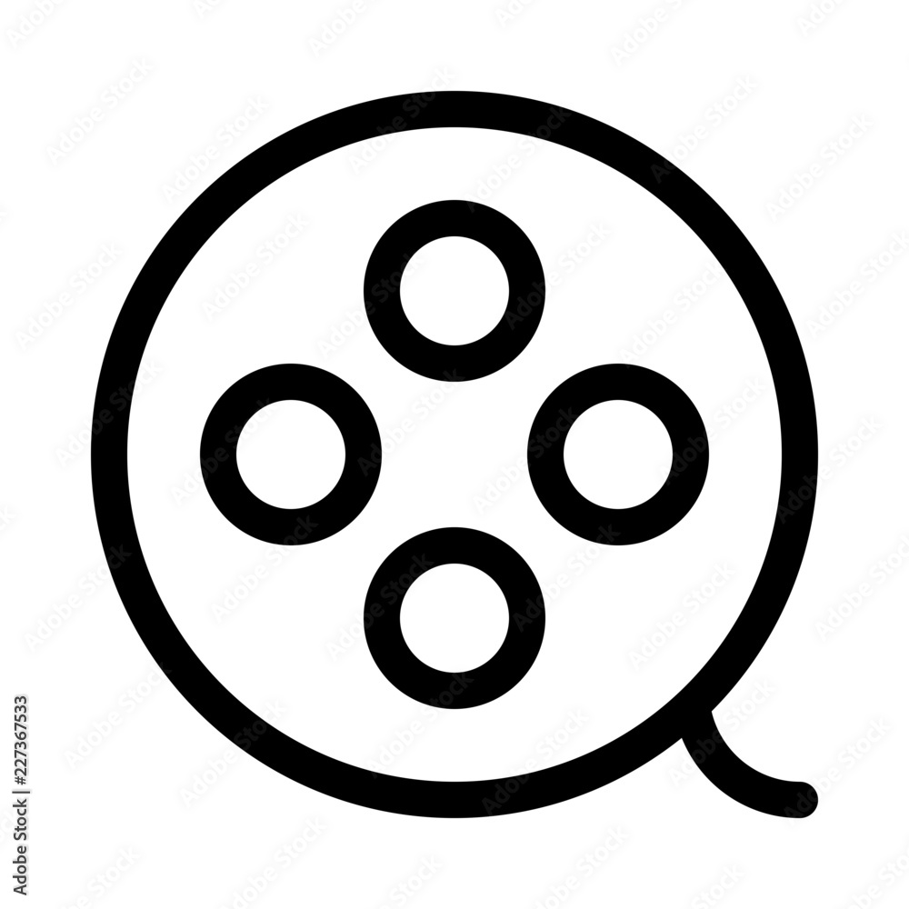 Filmreel Movie Cinema Gui Web vector icon Filmreel Movie Cinema Gui Web vector icon
