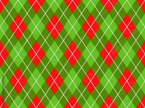 Christmas Red and Green Arg...