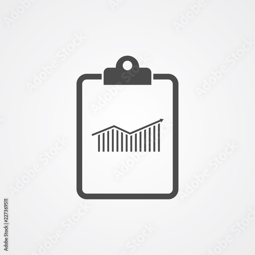 Clipboard vector icon sign symbol