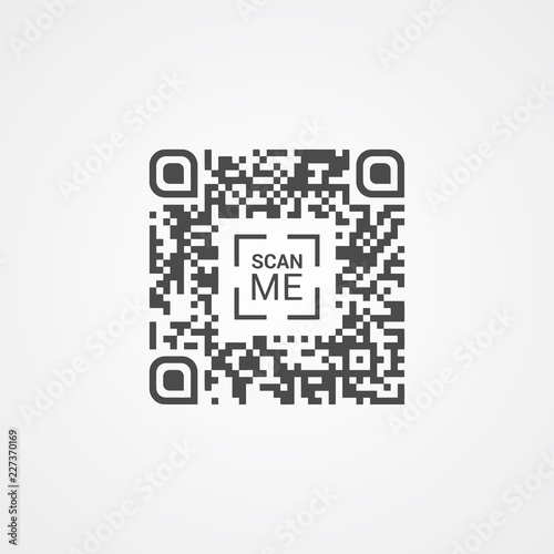 qr code for smart phone vector icon sign symbol