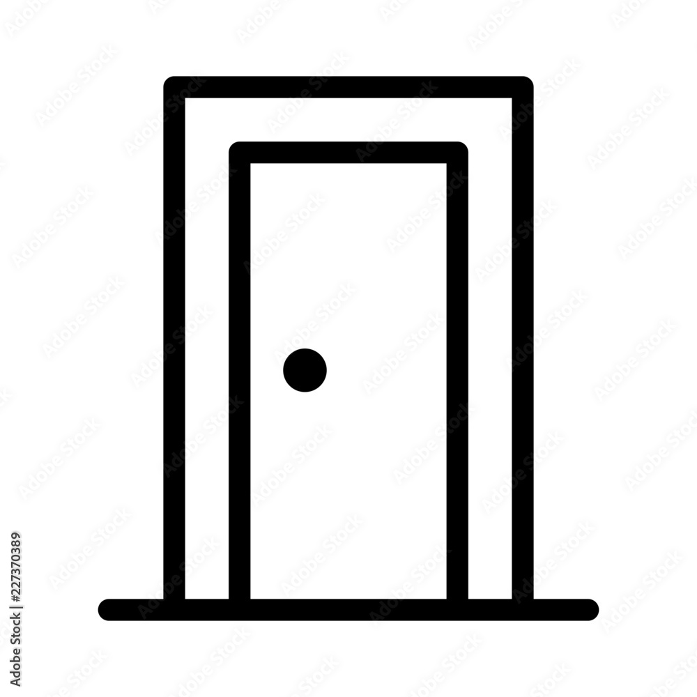Door Real Estate Building Holdings vector icon