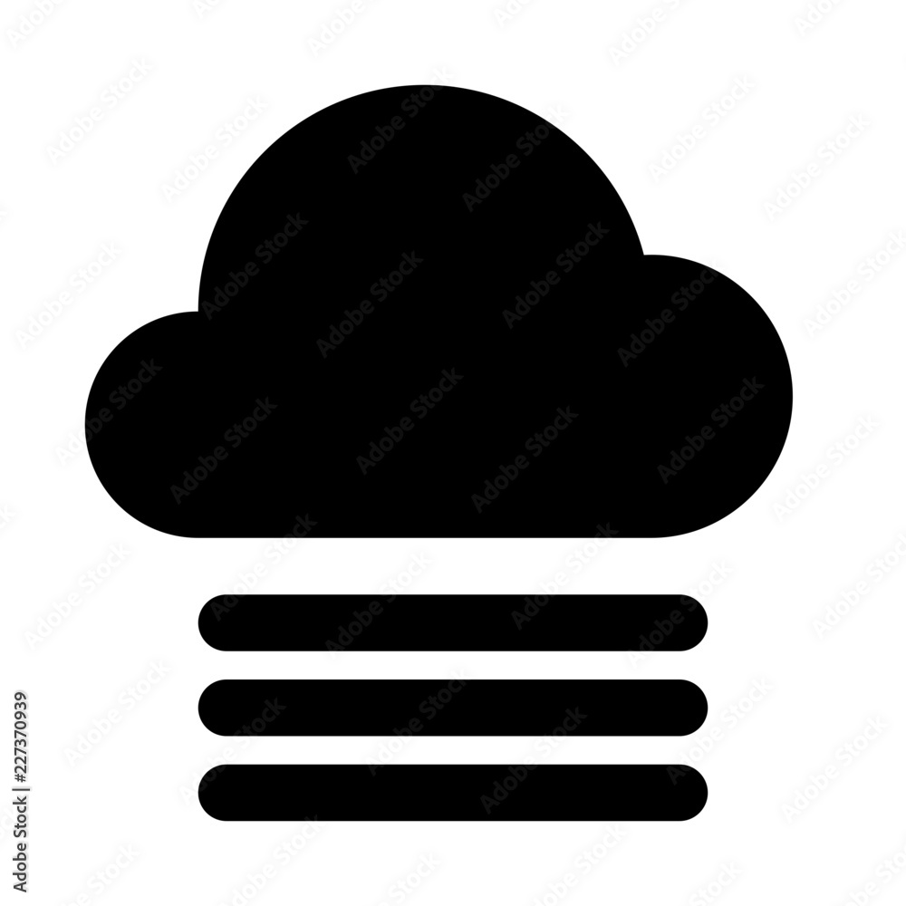 Fog Cloud Weather Forecast Atmosphere Atmospheric Condition vector icon Fog Cloud Weather Forecast Atmosphere Atmospheric Condition vector icon