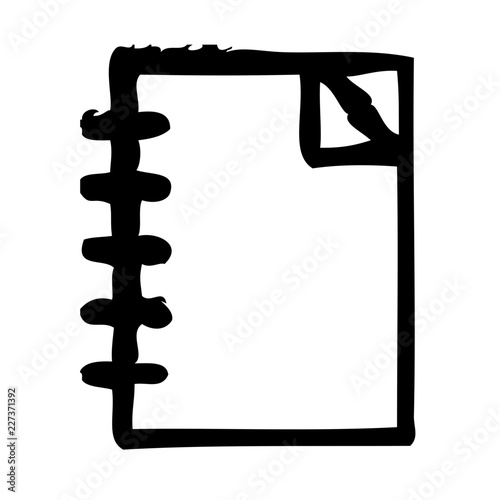 Documents Blank Stationary Office Desk Business vector icon