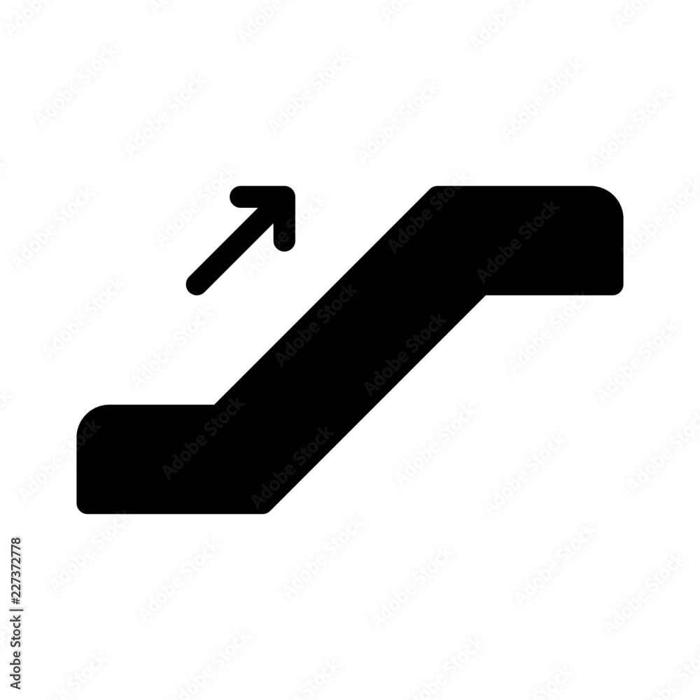 Escalator UP City Town Map Locations vector icon Escalator UP City Town Map Locations vector icon