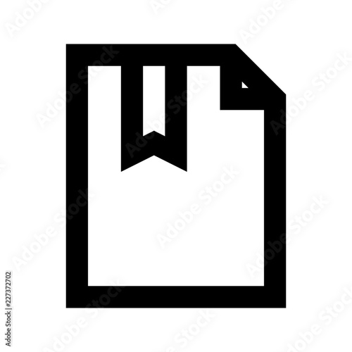 Document File Marked Gui Web vector icon
