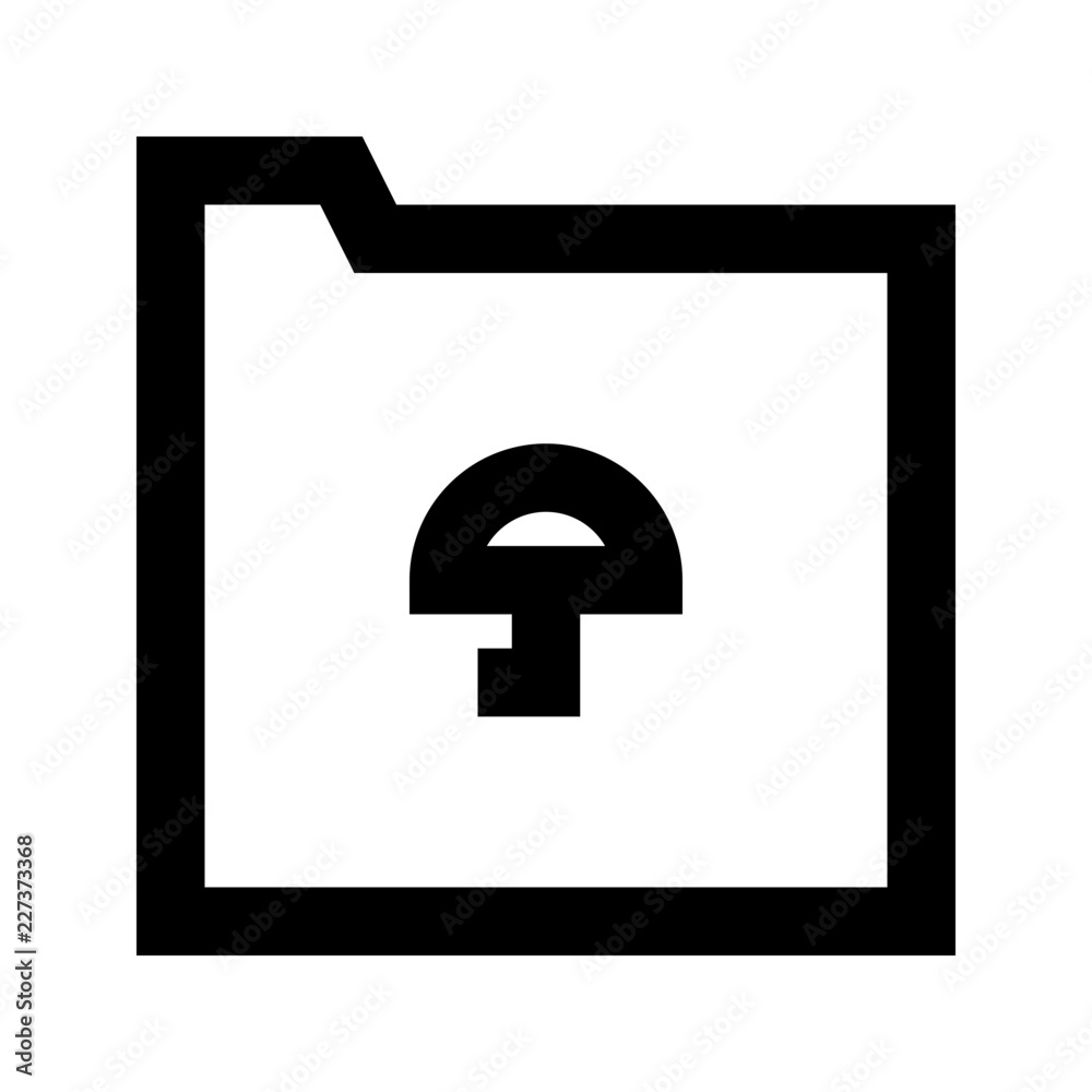 Folder Umbrella Security Protect Protection Secure vector icon Folder Umbrella Security Protect Protection Secure vector icon