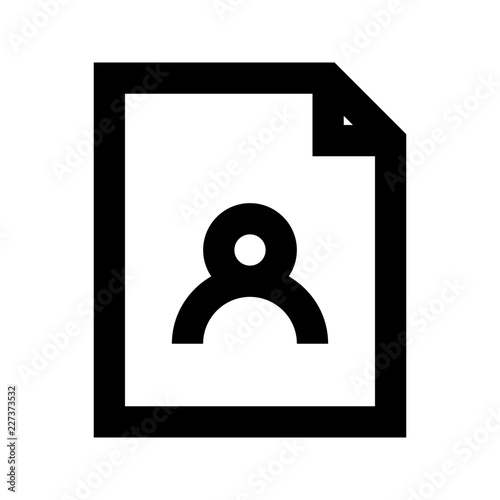 Document File User Gui Web vector icon
