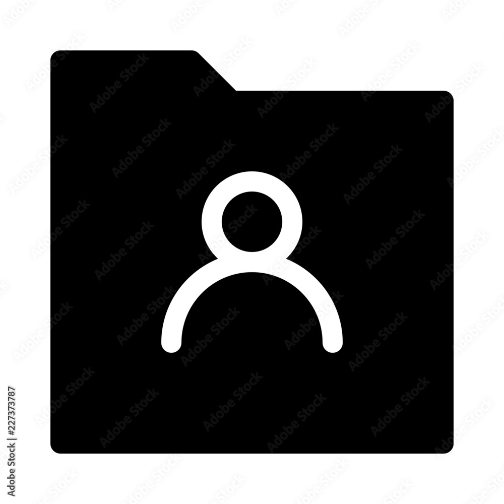 Folder Download User Gui Web vector icon Folder Download User Gui Web vector icon
