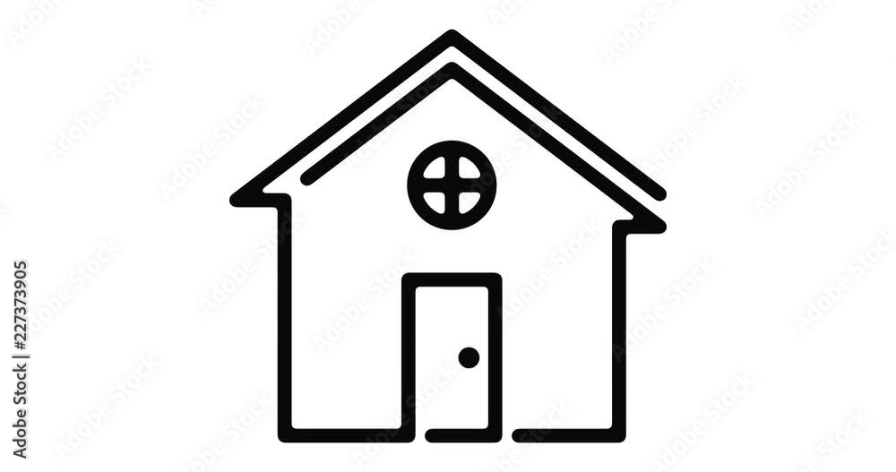 Building line icon motion graphic animation with alpha channel. Building line icon motion graphic animation with alpha channel.