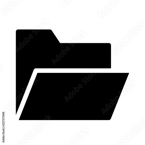 Folder Open Application Web Interface Software vector icon