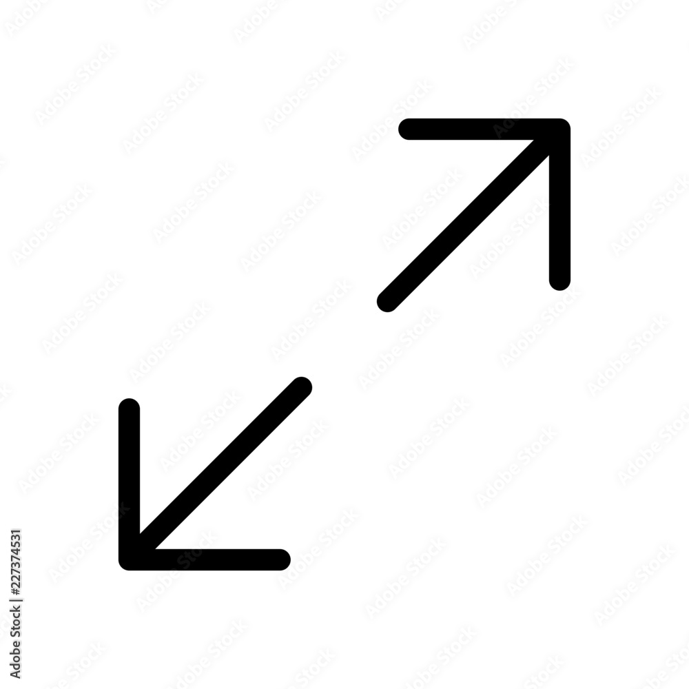 Expand Videoplayer Interface Software Web Media vector icon Expand Videoplayer Interface Software Web Media vector icon