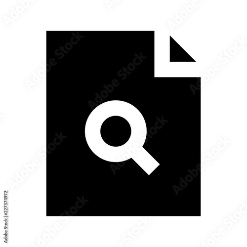 Document File Search Gui Web vector icon