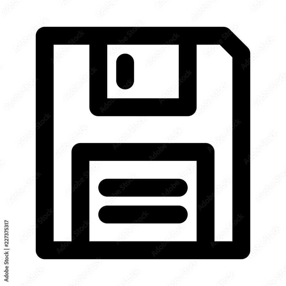 Floppy Disc Electronics Devices Technology Products vector icon Floppy Disc Electronics Devices Technology Products vector icon