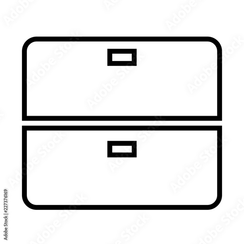 Filling Cabinet 02 vector icon