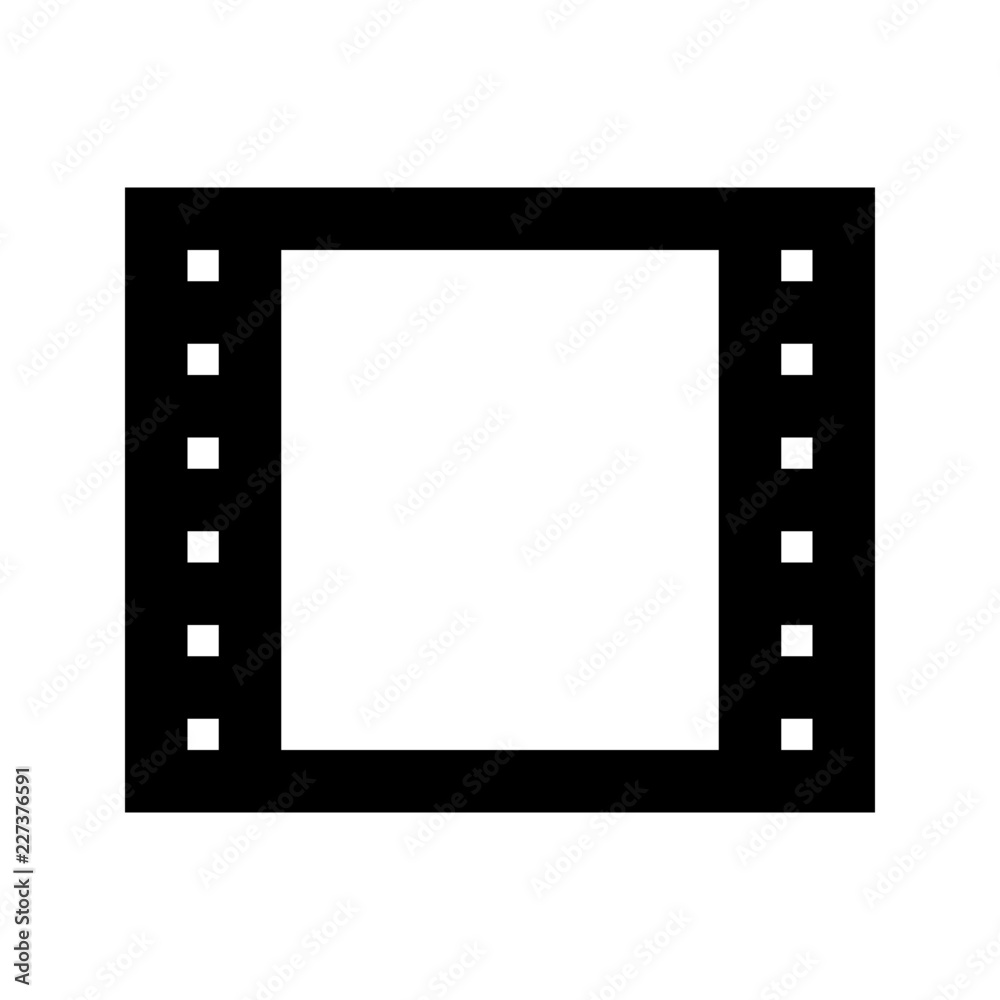 Filmstrip Movie Multimedia Media Gui Web vector icon Filmstrip Movie Multimedia Media Gui Web vector icon