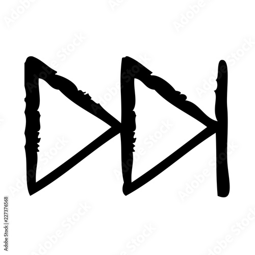 Fast Forward Videoplayer Interface Software Web Media vector icon