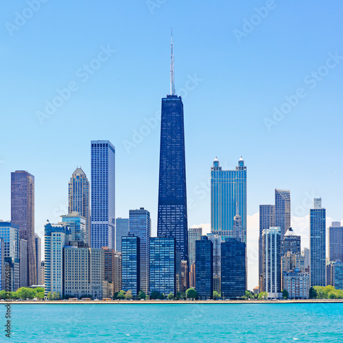 Chicago cityscape With Hancock building 