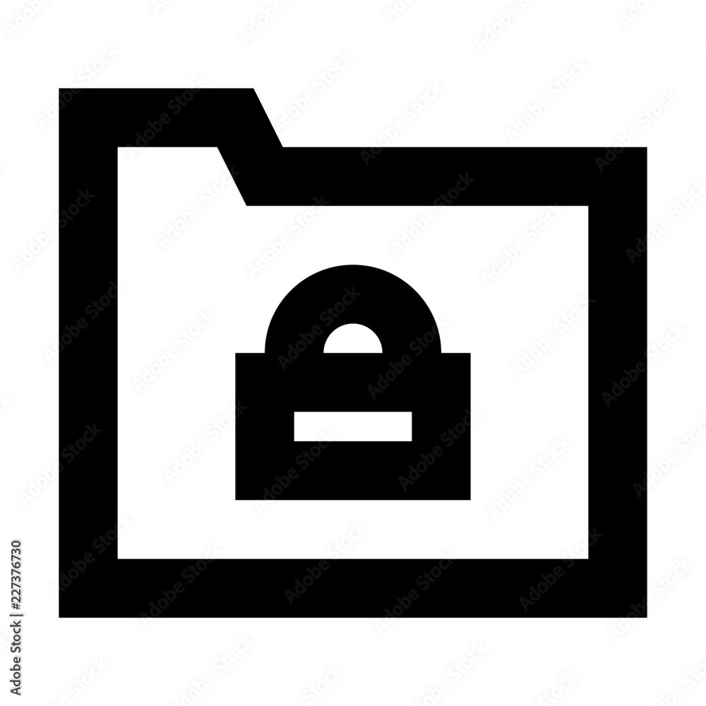 Folder Lock Security Protect Protection Secure vector icon Folder Lock Security Protect Protection Secure vector icon