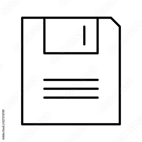 Floppy Save Work Office Business Productivity Job Employment vector icon