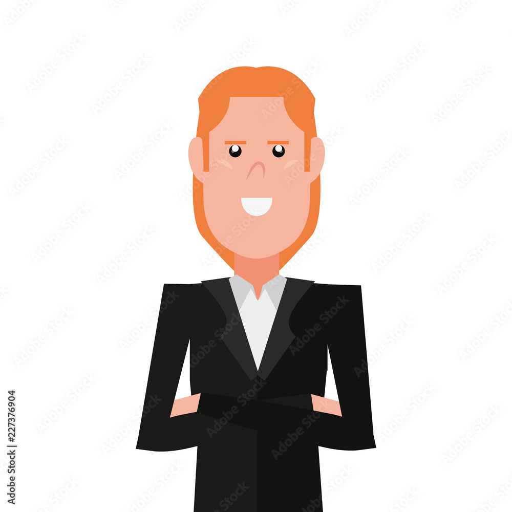 man portrait character on white background man portrait character on white background