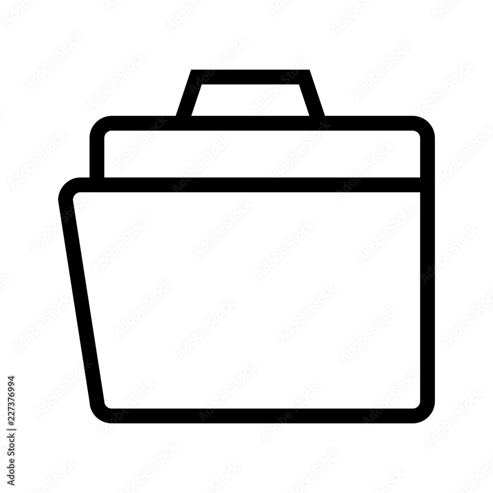 Folder Open User Interface UI Filesystem vector icon Folder Open User Interface UI Filesystem vector icon