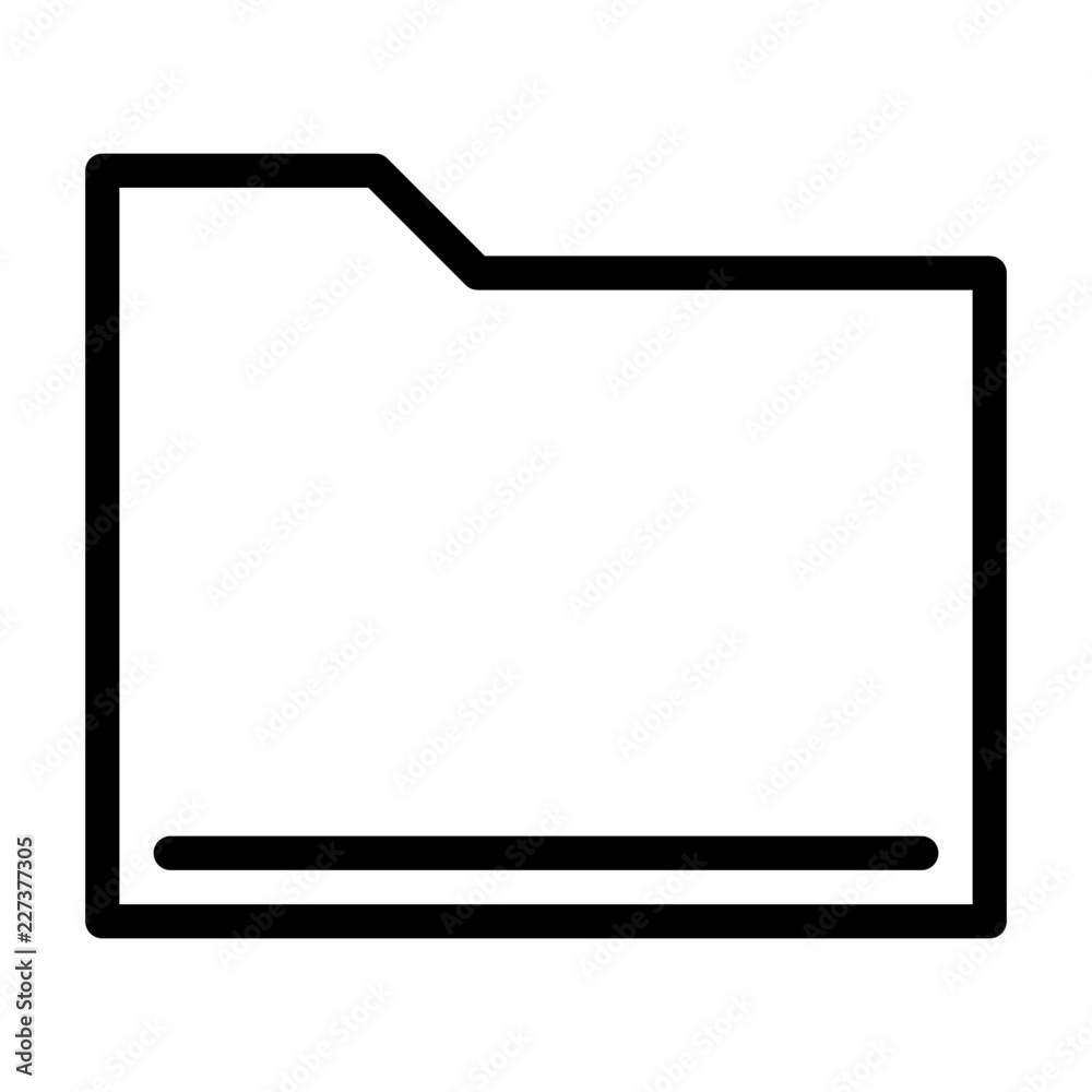 Folder Computer Interface User Program vector icon Folder Computer Interface User Program vector icon