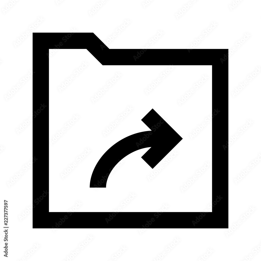 Folder Directory Share Gui Web vector icon Folder Directory Share Gui Web vector icon